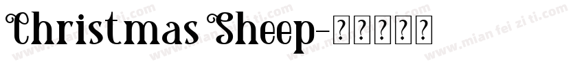 Christmas Sheep字体转换